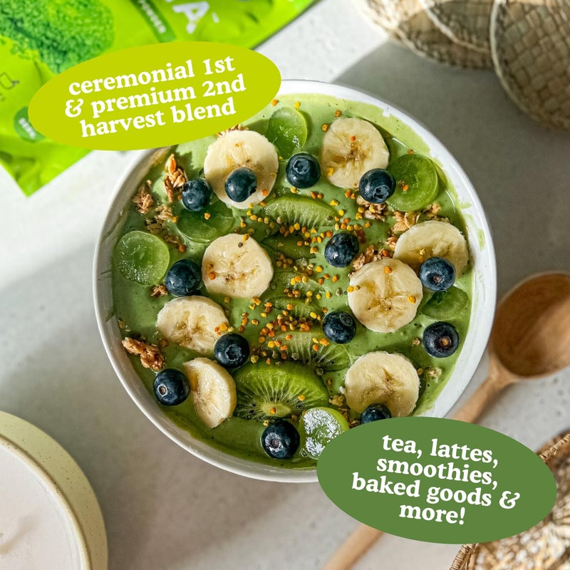 Sencha Naturals SEN CHA Naturals Organic Everyday Matcha Powder, Authentic Japanese Green Tea, Premium First & Second Harvest Culinary and Ceremonial Grade Matcha Powder, Lattes & Baking, 12oz Bag (1 Pack) - Image 2