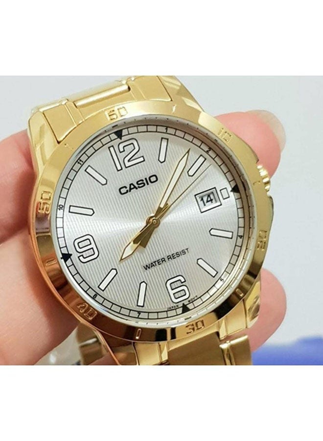 كاسيو ساعة يد نسائية ستانلس ستيل أنالوج بعقارب من كاسيو LTP-V004G-7B2UDF، 35 ملم، ذهبي - Image 2