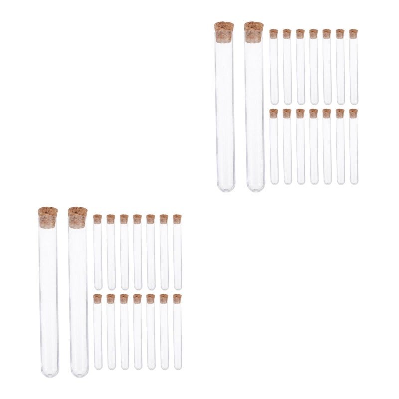 200 pcs Test Tubes Storage Tubes Liquid Container with - Image 1