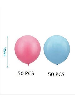 Boxwoods 100 Pieces Pink Blue Balloons For Baby Shower And Pregnancy Announcement Party  - Image 2