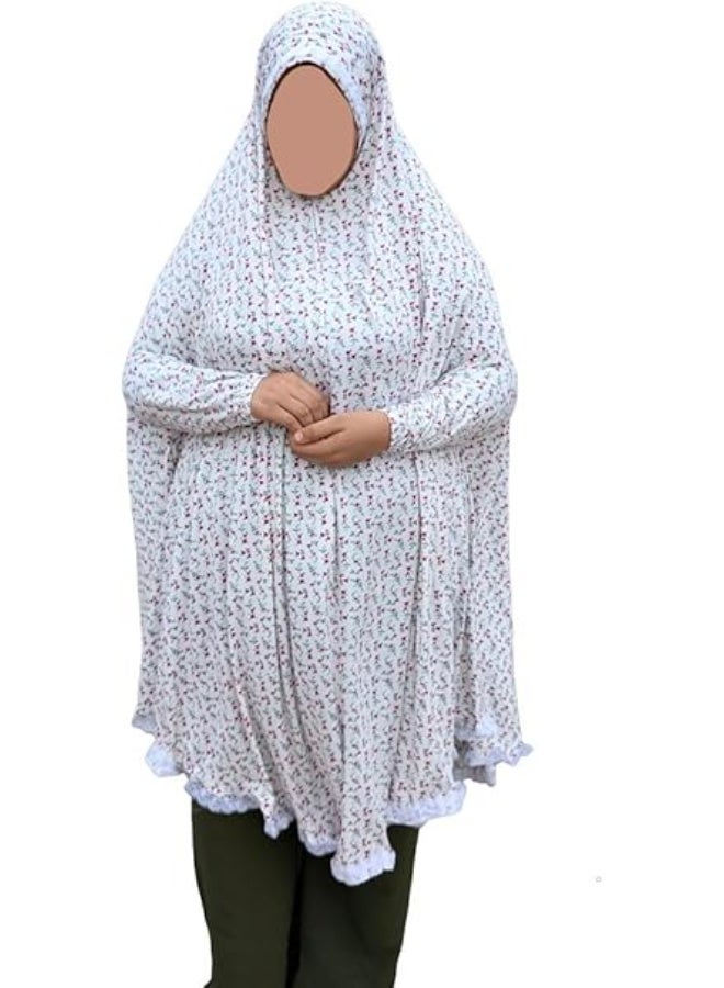 Long Khimar Below the Knee with Sleeves and Head Cover | Lightweight, Comfortable, and Easy to Wear | Suitable for Prayer, Home Wear, and Receiving Guests | Multi-Purpose - Image 2