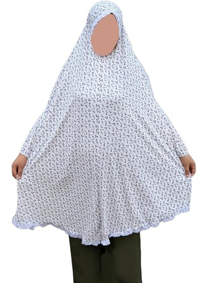 Long Khimar Below the Knee with Sleeves and Head Cover | Lightweight, Comfortable, and Easy to Wear | Suitable for Prayer, Home Wear, and Receiving Guests | Multi-Purpose - Image 1