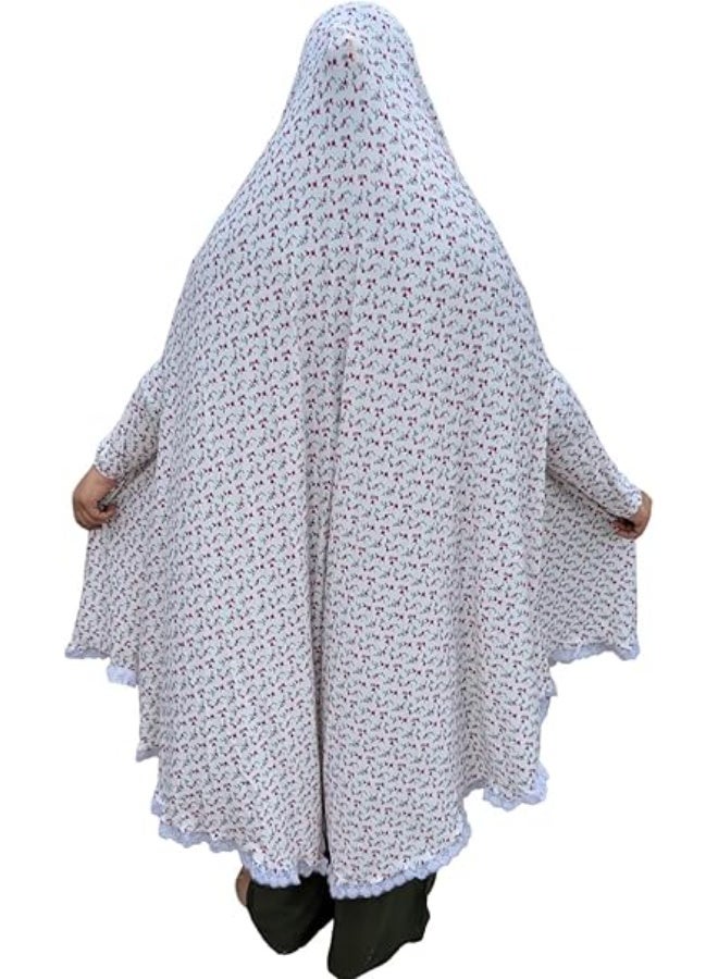 Long Khimar Below the Knee with Sleeves and Head Cover | Lightweight, Comfortable, and Easy to Wear | Suitable for Prayer, Home Wear, and Receiving Guests | Multi-Purpose - Image 5