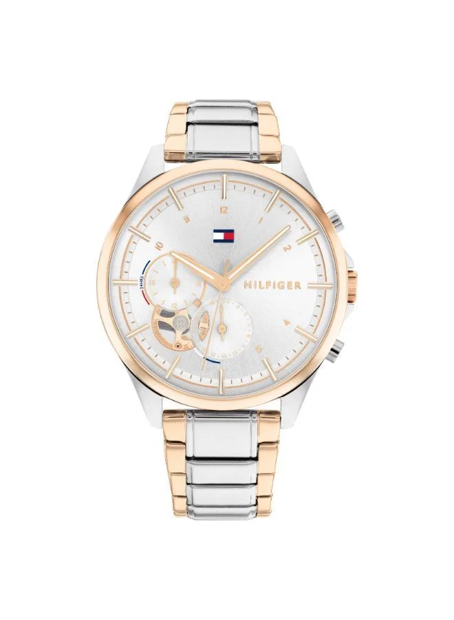 Tommy Hilfiger Analogue Multifunction Quartz Watch for Women with Two-Tone Stainless Steel Bracelet - 1782415
