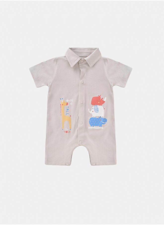 Junior Baby Boys Printed Romper  - Image 1
