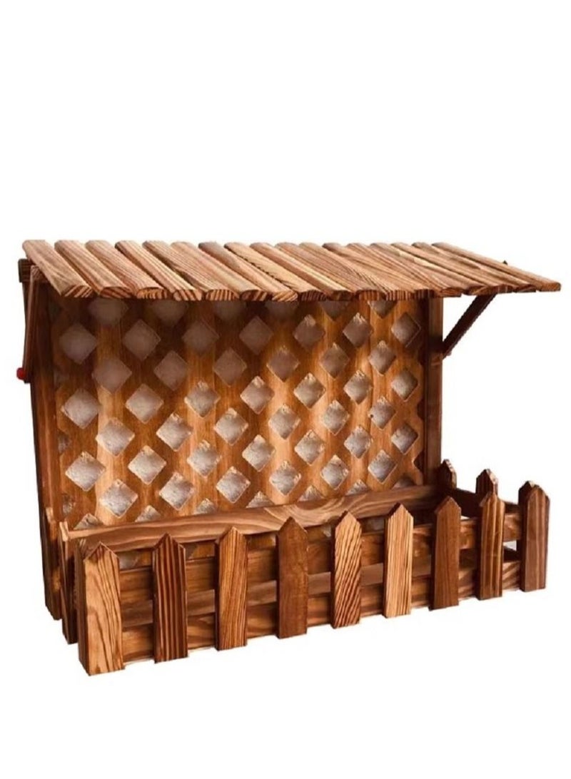 DubaiGallery Wall Hanging Flower Basket Décor, Brown - Image 3