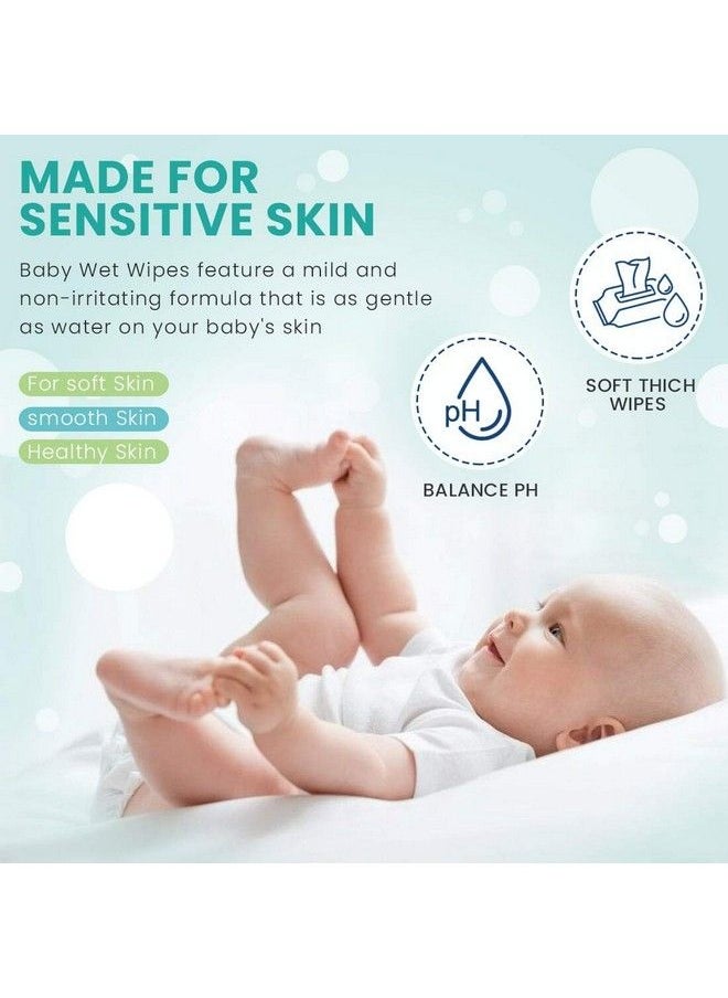 GLIDER - Baby Wipes With Lid;Flip Top(100 Wipes;Pack) (Pack Of 6 (600 Wipes)) - Image 1