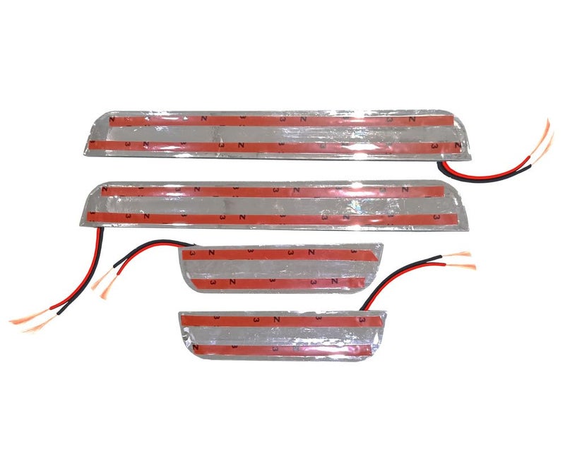 Auto E-Shopping Door Guard Foot Step LED Sill Car Door Guard Scuff Plate Compatible for Alto K-10 with Adhesive Tape 4 Piece - Image 3