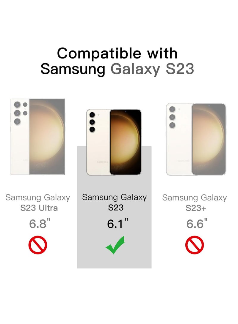 DUSALA Magnetic Case for Samsung Galaxy S23 6.1-Inch, Compatible with MagSafe, Shockproof Protective Phone Cover, Non-Yellowing Hard Clear PC Back (Clear) - Image 2