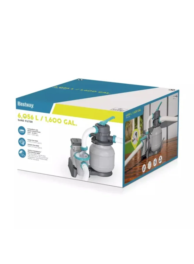 بست واي Bestway Sand Filter Pump for Swimming Pools, 5678 L/h, Bestway 58497