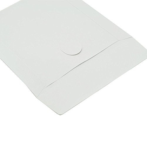 Maxtek 1,000 Pieces White Paper CD DVD Sleeves Envelope Holder with Clear Window and Flap, 80g Economy Weight. - Image 3