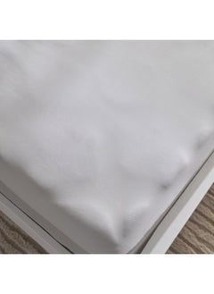 Home Box Opulent Luxe Solid Cotton King Fitted Sheet 200 x 40 x 180 cm  - Image 4
