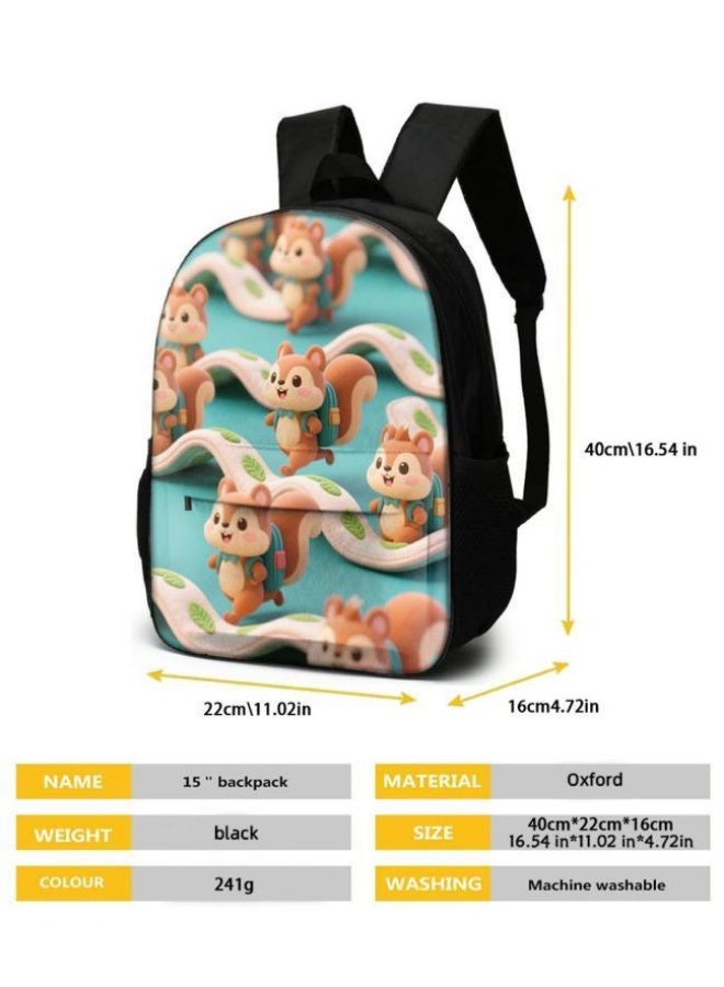 Bright Li Fire Unlock the new fashion of childish fun! Three-piece set of bags, cartoon elements for children and teenagers (students, children, friends' outings, mountain climbing, schooling, etc. can be used) - 31 - Image 5