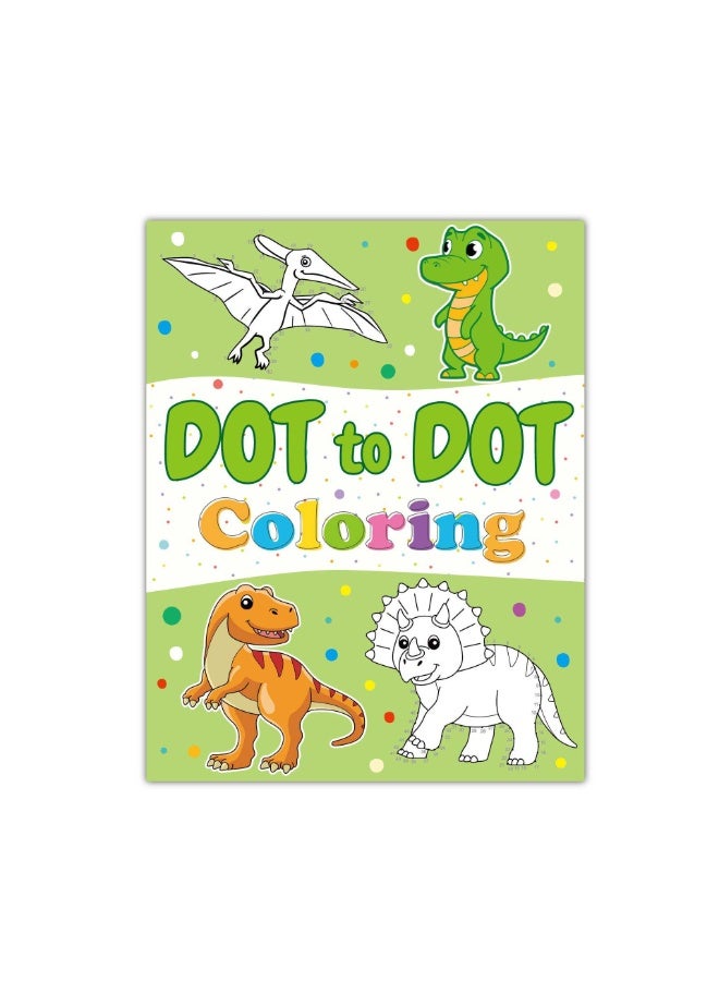 Capstro Dot to Dot Coloring Book for Kids – 50 Connect the Dots Activity Pages with Dinosaur-Themed, Number Connection Puzzles, Coloring Activity Book, Fine Motor Skills Practice - Image 1