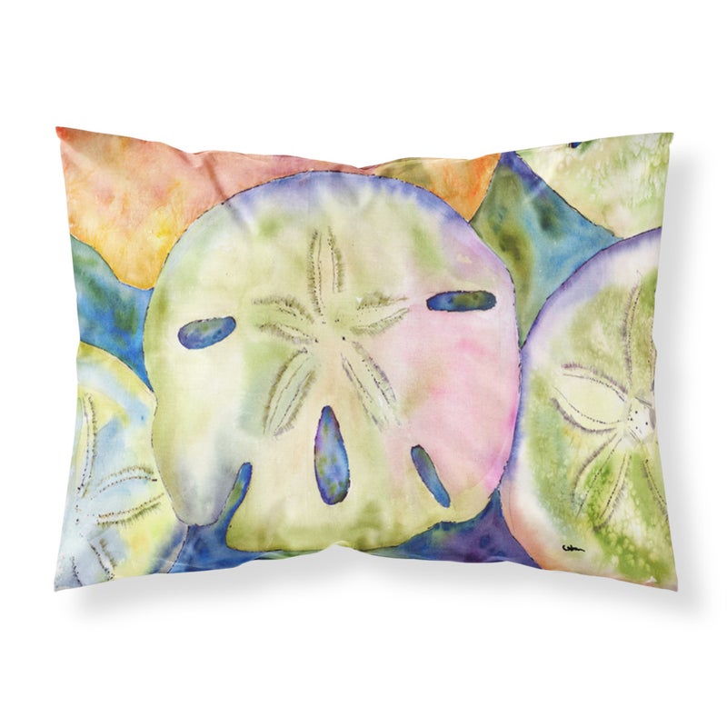 ""Caroline's Treasures 8545PILLOWCASE Sand Dollar Moisture Wicking Fabric Standard Pillowcase  Large  Multicolor""