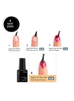 SensatioNail Peel Off Formula Gel Nail Top Coat Refill 0.25 Fl Oz Clear  - Image 4