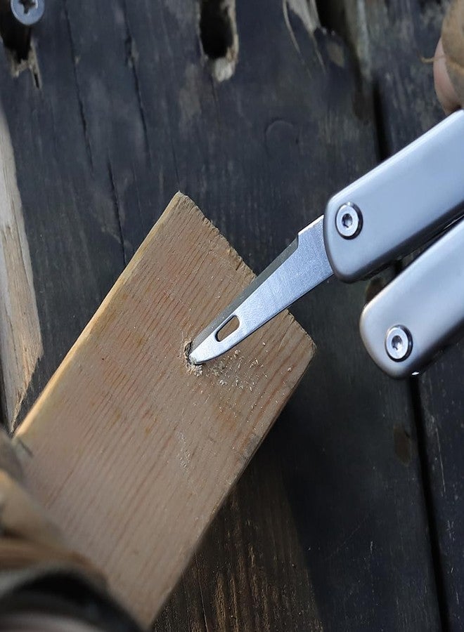 روكسون Roxon FT11 اصنع بنفسك ملحقات أداة متعددة الاستخدامات لأداة Flex متعددة الاستخدامات (مجموعة من 3 قطع تتضمن فتاحة زجاجات + مفك براغي مشقوق وفتاحة علب ومخرز + خيط) أدوات قابلة للتبديل - Image 4