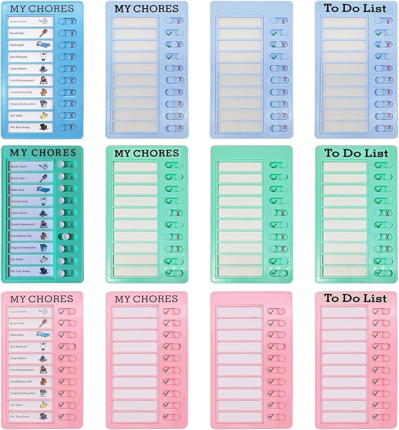 Pink Daily Checklist Board Wall Mount Adjustable Memo Board for Home Elder Care - Image 5