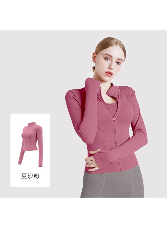 Women's Tracksuit Jacket Slim Fit Long Sleeved Fitness Coat Yoga Tops with Thumb Holes Gym Jacket Workout Sweatshirts  - Image 1