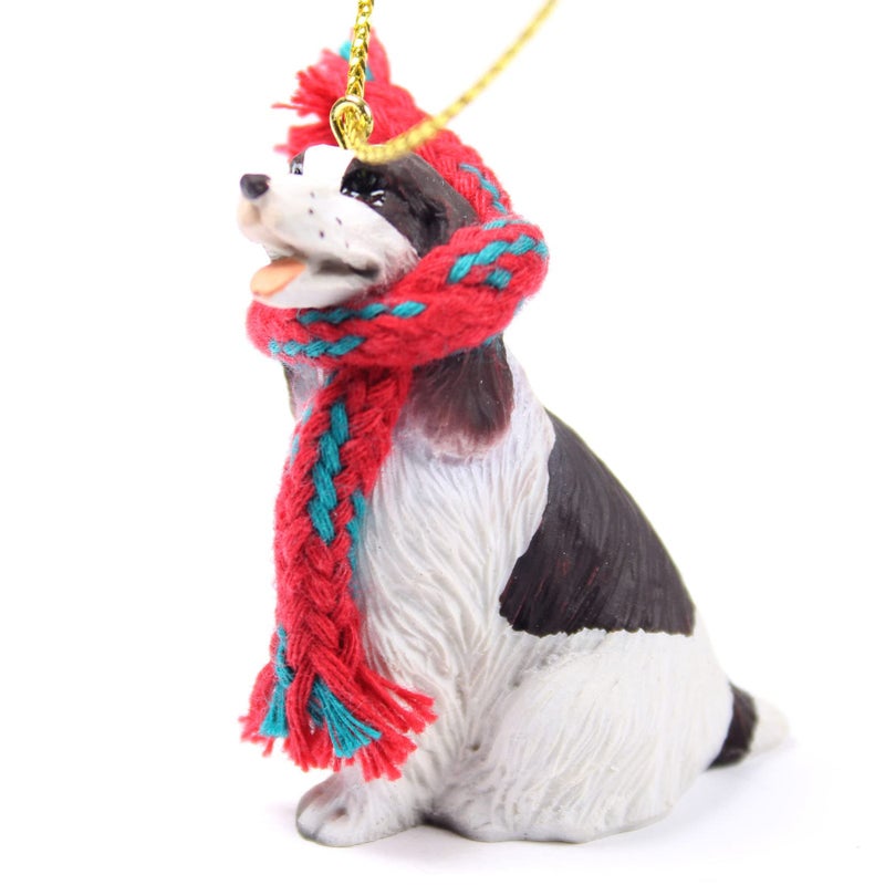 Conversation Concept Springer Spaniel Tiny Miniature One Christmas Ornament Liver-White - Delightful! - Image 1
