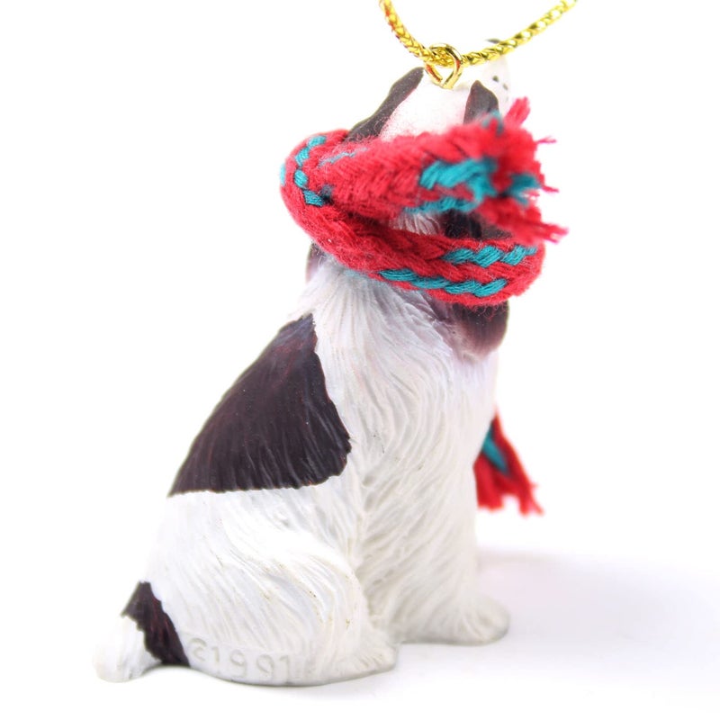 Conversation Concept Springer Spaniel Tiny Miniature One Christmas Ornament Liver-White - Delightful! - Image 2