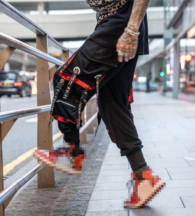 Hello MrLin Men's Jogger Pants Punk Cargo Baggy Techwear Hip Hop Harem Pants Streetwear Tactical Track Pant - Image 2