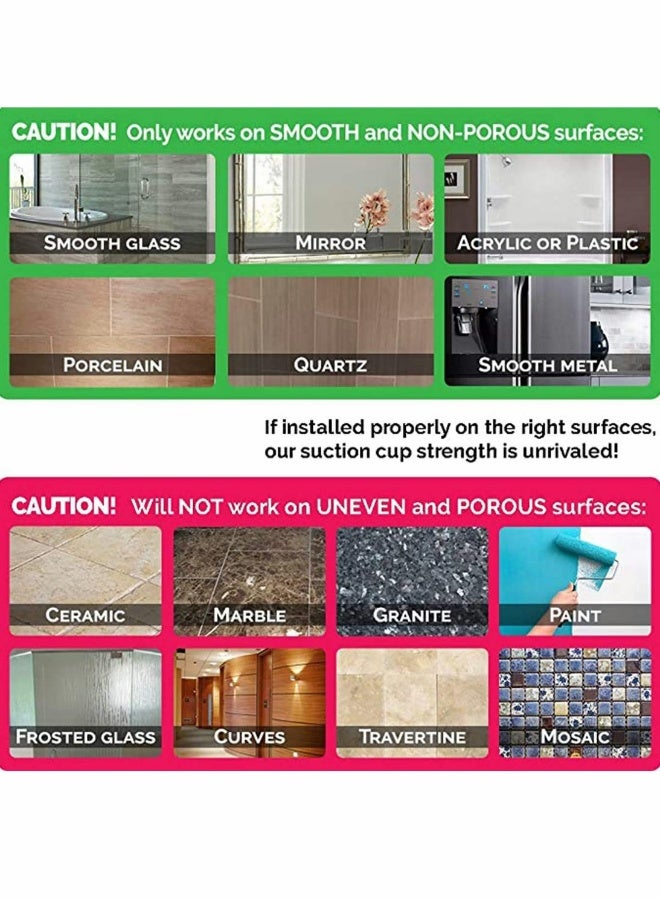 Double Hook Stainless Steel Suction Cup | Towel Hooks Heavy Duty | Rust Proof Kitchen and Bathroom Wall Hook | Vacuum Suction Hanger for Bath and Kitchen - Image 5