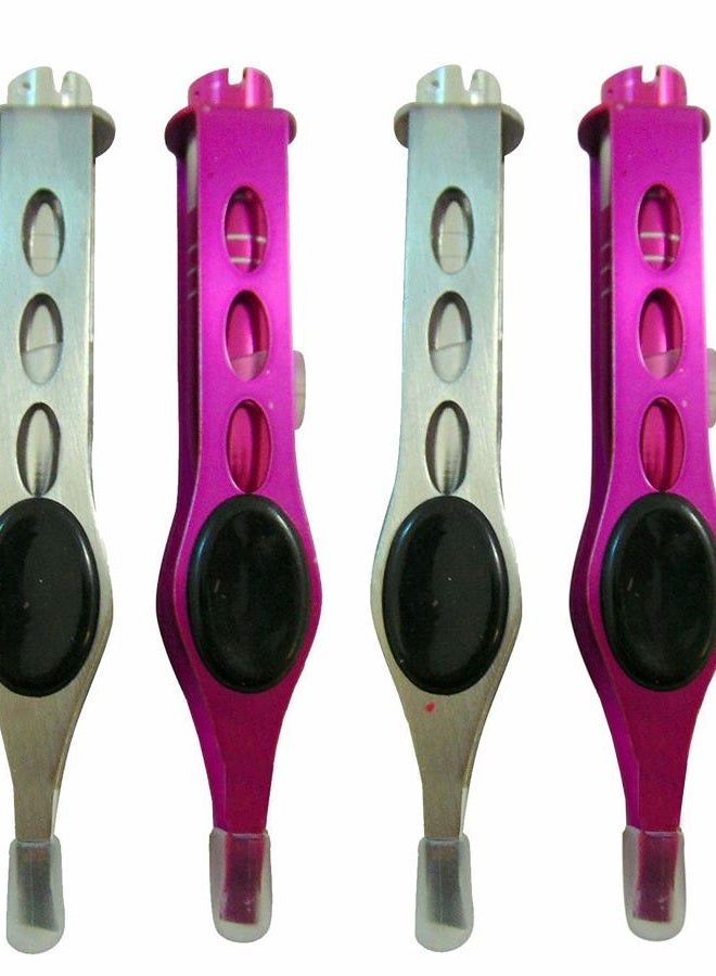 Westman Works Light Up Tweezers Set Hair or Splinter Removal Tweezer Pack of 4 in Assorted Colors - Image 3
