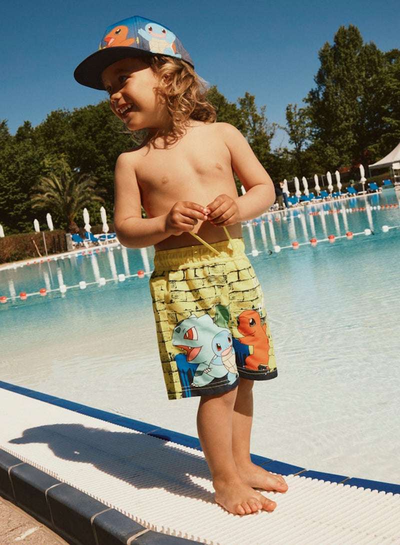 NAME IT Kids Pokemon Drawstring Swim Shorts - Image 2