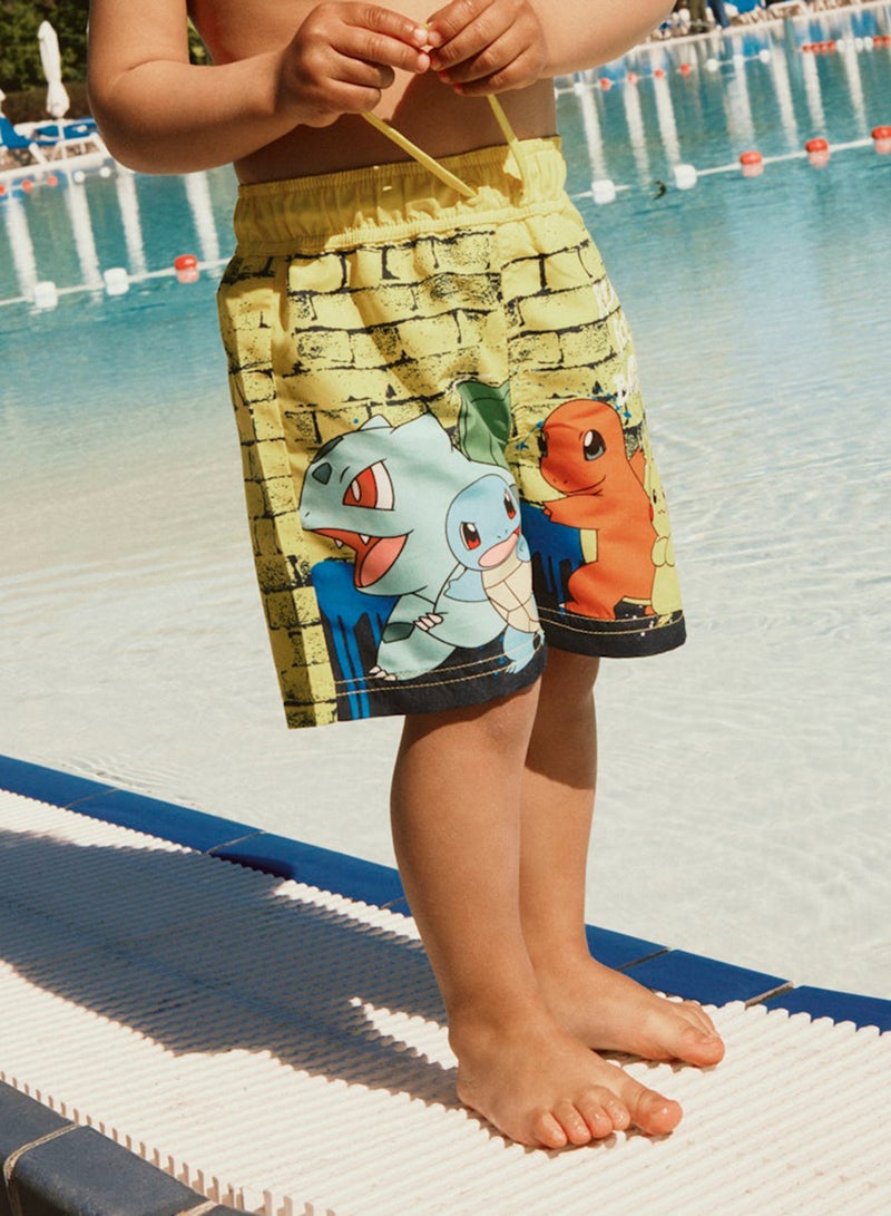 NAME IT Kids Pokemon Drawstring Swim Shorts - Image 1