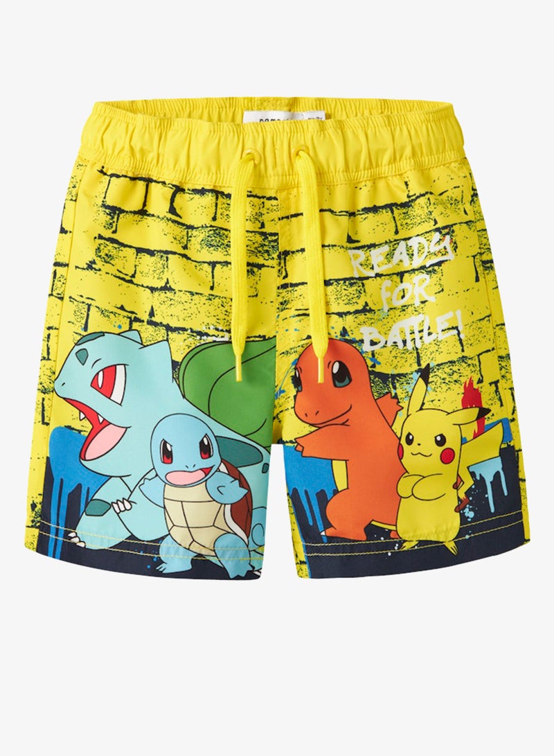 NAME IT Kids Pokemon Drawstring Swim Shorts - Image 3