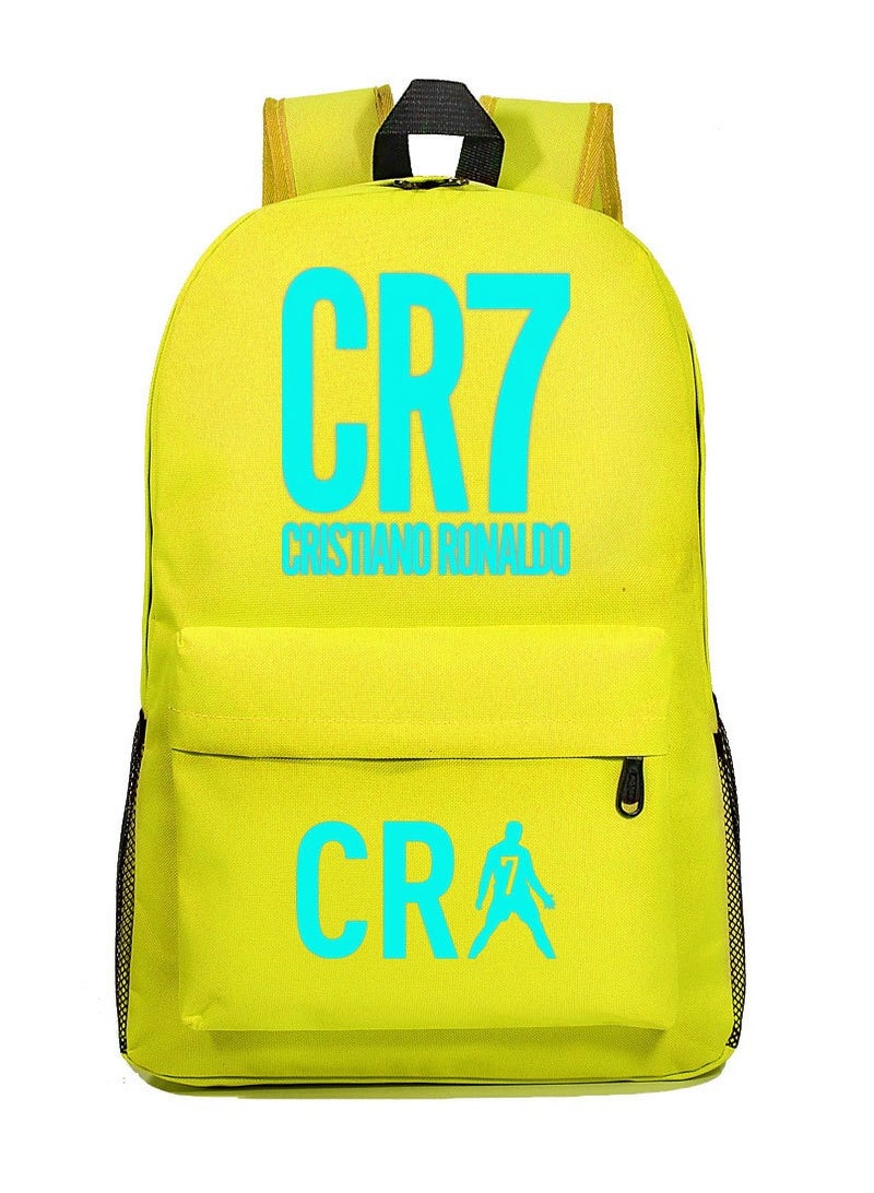 CR7 Blue Luminous Youth Casual Backpack 