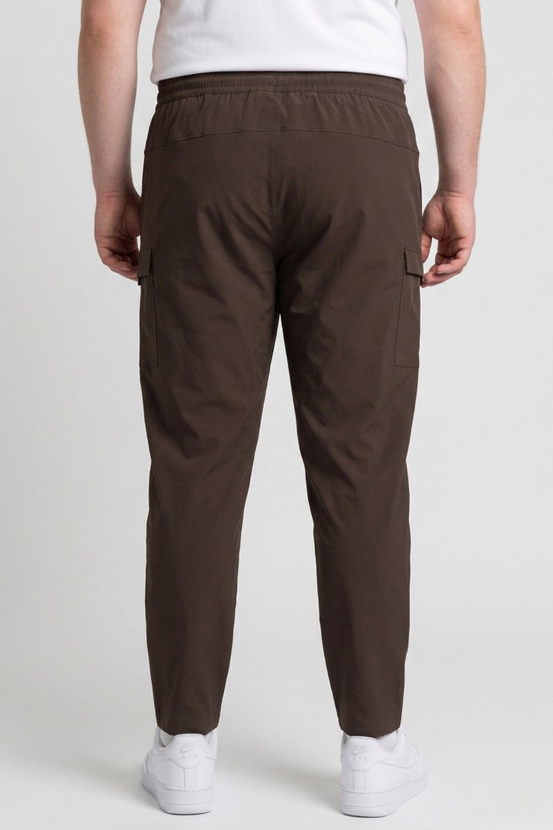 Unipro Men Standard Fit Hiking Track Pants, Brown - Image 4