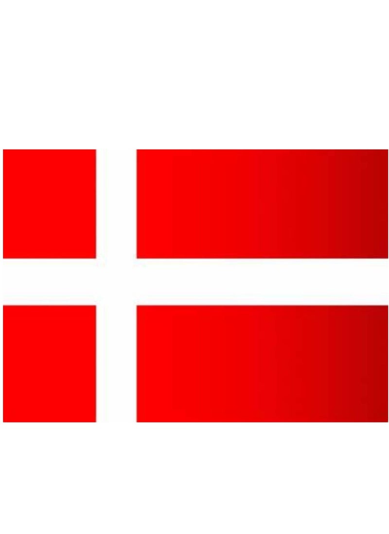 Vitacelli DENMARK  Flag National Day Durable Long Lasting For Outdoor And Indoor Use For Building Home And Car Decoration 150X90CM  - Image 1