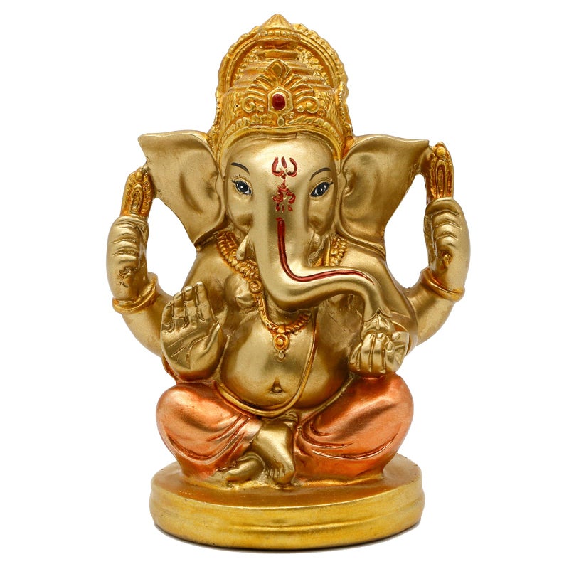 Indian God Lord Ganesha Statue  5 H Hindu God Ganesh Idol for Diwali Gifts Meditation Yoga Room Altar Decoration Home Temple Mandir Pooja Item