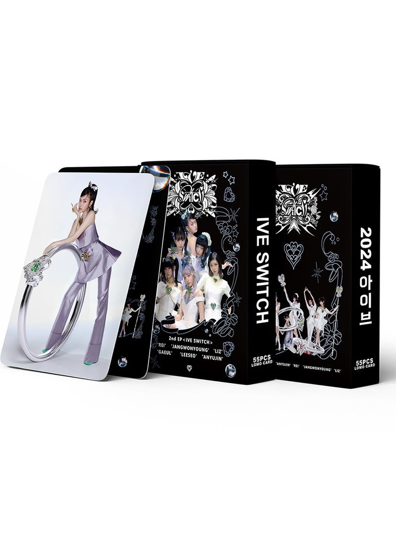 55Pcs IVE SWITCH LOMO Cards K-POP IVE Album Mini PhotoCards 2025 K-POP Merch Collectors WorldTour Collectible PhotoAlbum IVE Gift merchandise - Image 3