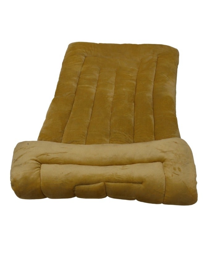 سمارت هوم مطرحة نوم قطنية للمخيمات والاستراحات مخملية ناعمة الملمس مصنوعة من مواد عالية الجودة ، مضرب قطن طبيعي نفر واحد مقاس 180*90*6سم - Image 3