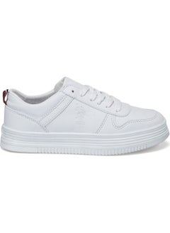 U.S. Polo Assn. حذاء رياضي نسائي أبيض سوري بsole سميك  - Image 1