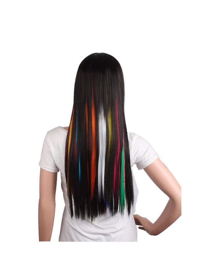 MapofBeauty 20" Clip-in Straight Hair Extension Hair Piece (White)  - Image 3