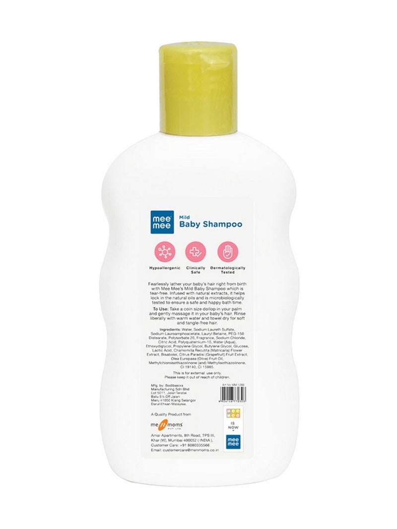 Mee Mee Baby Shampoo - Gentle Cleansing with Fruit Extracts | No Tears Formula |Hypoallergenic| Clean and Shiny Hair | Natural Prabens Free | Suitable from Birth | Pack of 2| 400ml - Image 2