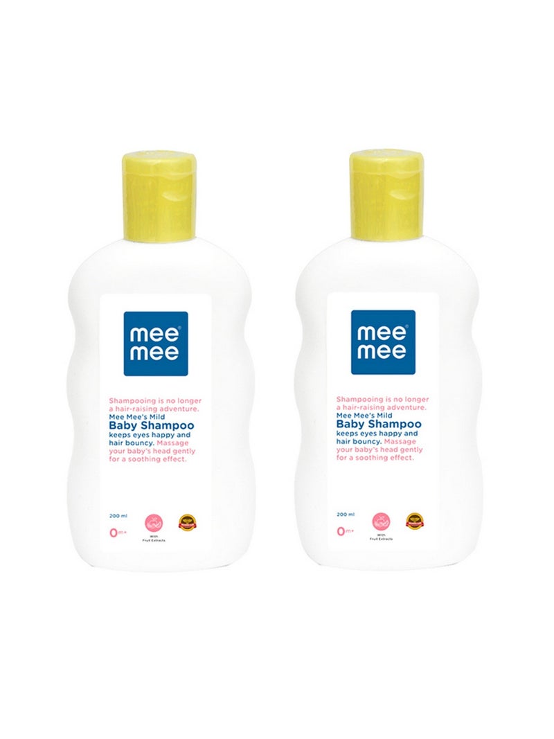 Mee Mee Baby Shampoo - Gentle Cleansing with Fruit Extracts | No Tears Formula |Hypoallergenic| Clean and Shiny Hair | Natural Prabens Free | Suitable from Birth | Pack of 2| 400ml - Image 5