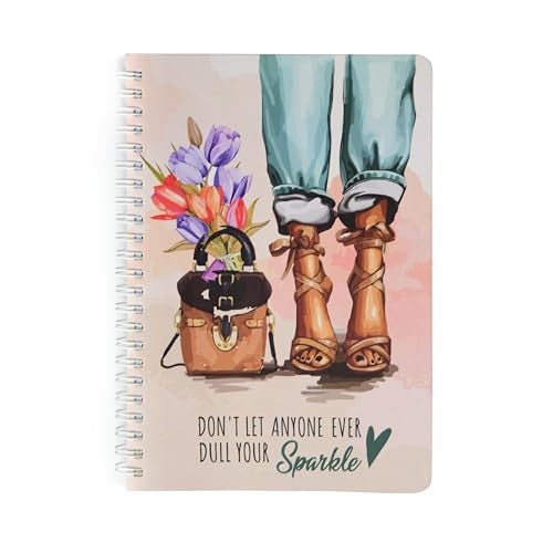 Papboo A5 Hardcover, Hardbound Cute Undated Daily Planner For 3 Months, Schedule Your Day, Manage To-do List, Goals Tracker,Wellness Tracker,With cool Sticker sheet (Sparkle) - Image 1