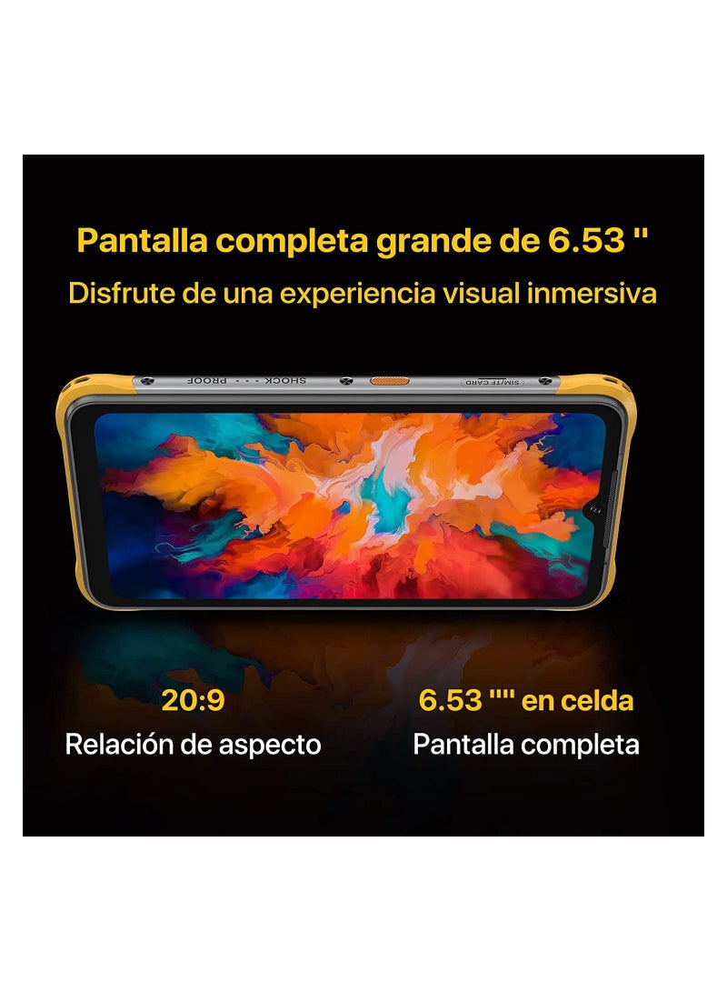 UMIDIGI Bison X10 هواتف ذكية متينة غير مقفلة، 4G+64GB Android 11 IP68/IP69K هاتف مقاوم للماء ومضاد للصدمات Helio P60 كاميرا 20 ميجابكسل 6.53 بوصة FHD+ 6150 مللي أمبير في الساعة شحن سريع الإصدار العالمي NFC هاتف ذكي متين - Image 4