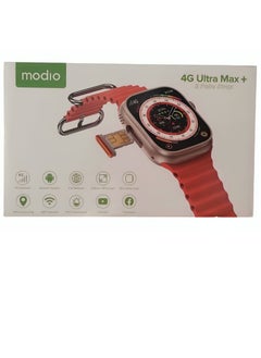 modio Smart Watch 4G Ultra Max  2.2" HD 3 Pairs Bracelet With SIM Card Support For Mobile With Google Play Support For All Apps 64 GB  - Image 3