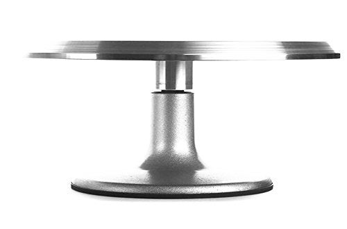 Evwoge Cake Stand, Rotating Cake Decorating Stand Revolving Pottery Stand Turntable with Ball Bearings Diameter Heavy Duty 12 INCH - Image 3