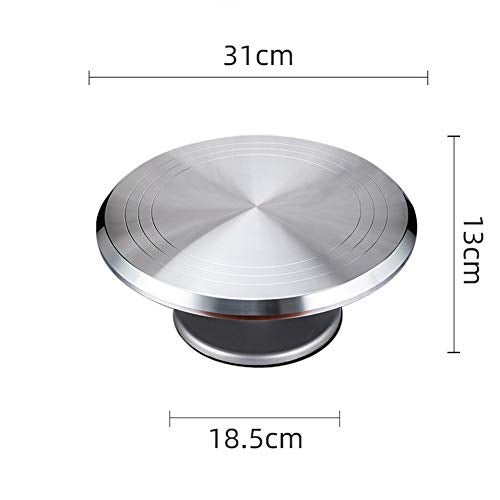 Evwoge Cake Stand, Rotating Cake Decorating Stand Revolving Pottery Stand Turntable with Ball Bearings Diameter Heavy Duty 12 INCH - Image 5