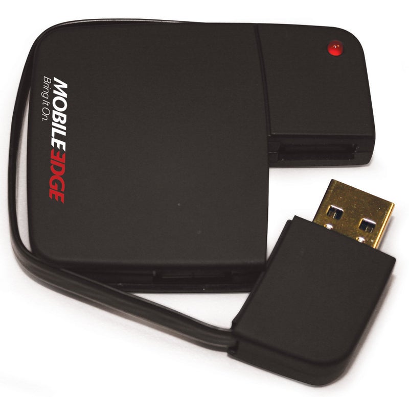 Mobile Edge 4 Port USB Hub with Wrap-Around Cable for Laptops and Desktops MEAH04 - Image 3