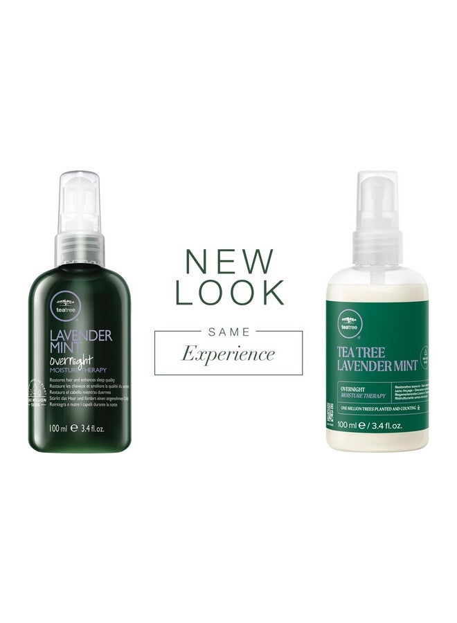 Tea Tree Lavender Mint Overnight Moisture Therapy Leavein Treatment Restores Hair + Enhances Sleep Quality For Coarse Curly + Dry Hair 3.4 Fl. Oz. - Image 2