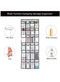 Oasisgalore Over the Door Shoe Organizer, 24-Pocket Hanging Closet Rack, Portable & Wall-Mountable  - Image 4
