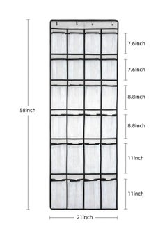Oasisgalore Over the Door Shoe Organizer, 24-Pocket Hanging Closet Rack, Portable & Wall-Mountable  - Image 5